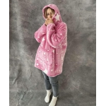 Pledas džemperis šviečiantis XXL , rožinė