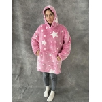 Pledas džemperis šviečiantis XXL , rožinė