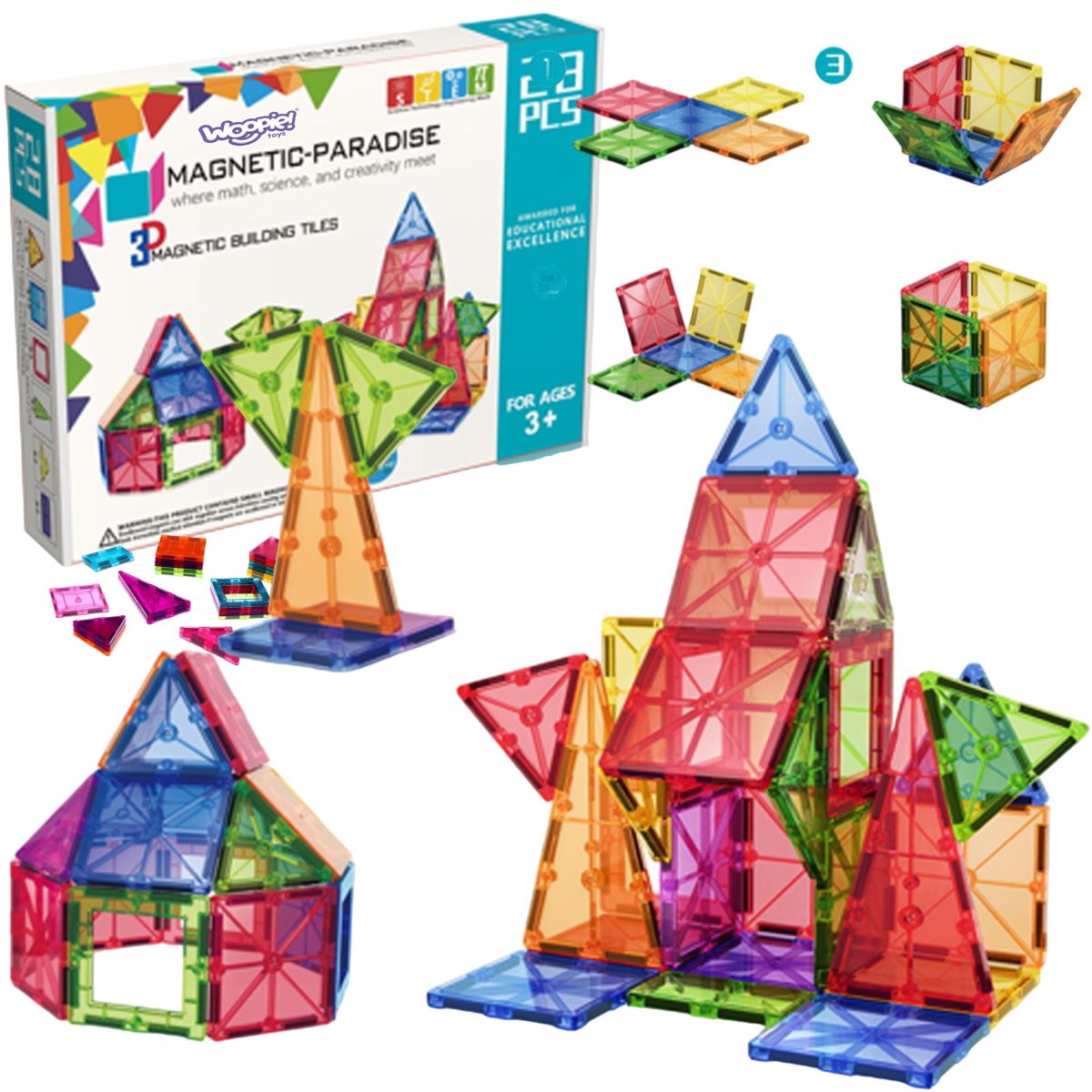 Magnetinis konstruktorius montessori , Woopie