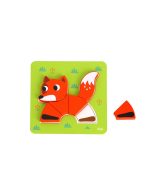 Medinė dėlionė gyvūnų kaladėlės, Woopie Montessori - Image 4