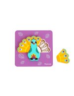 Medinė dėlionė gyvūnų kaladėlės, Woopie Montessori - Image 5